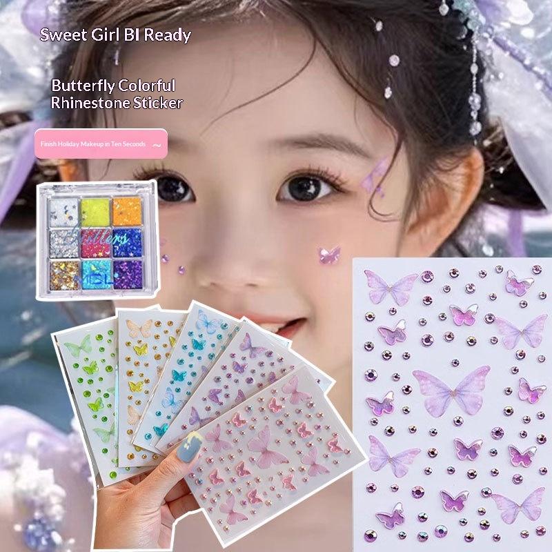 Eyeshadow Palette - Çocuklar İçin Yüz Boyama Çıkartmaları Kız