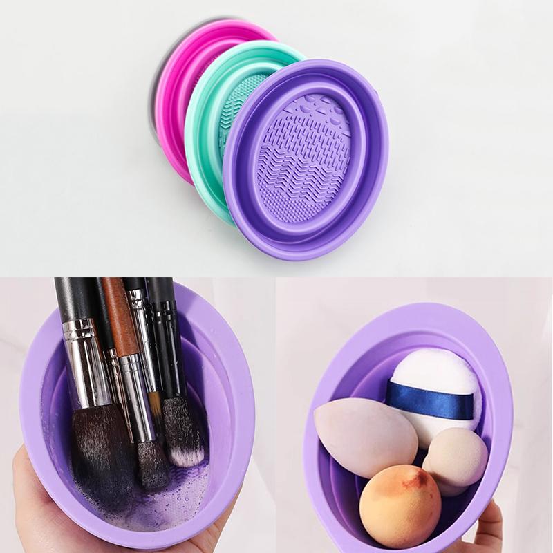 Beauty Glazed Makeup - Yumuşak Silikon Makyaj Fırça Temizleyici Katlanır