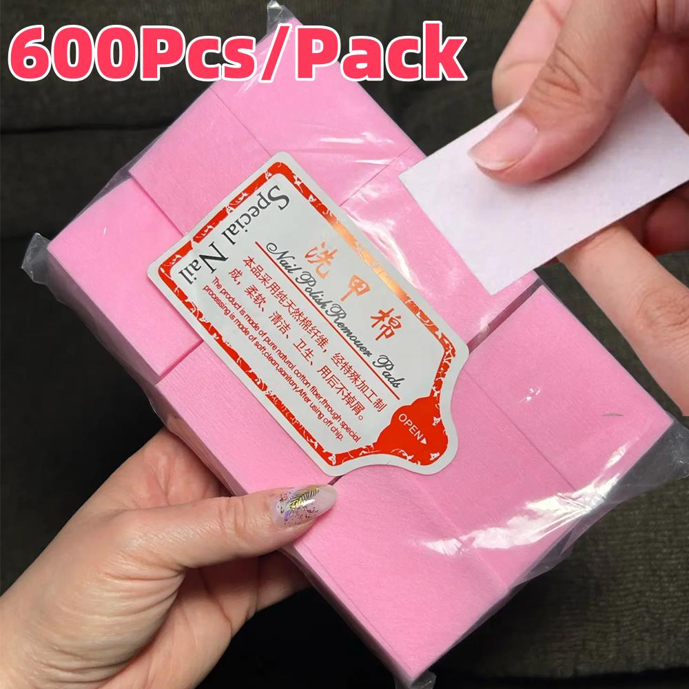 Beauty Makeup Remover - 600 adet/paket tüy bırakmayan pamuklu pedler