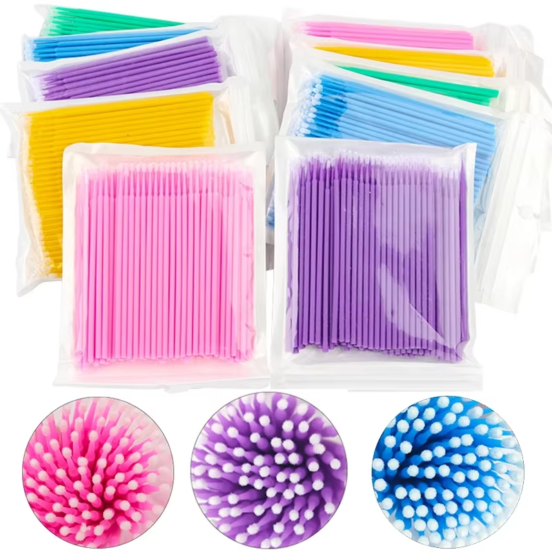 Beauty Makeup Remover - 100 Adet Kirpik Temizleme Fırçası Kirpik