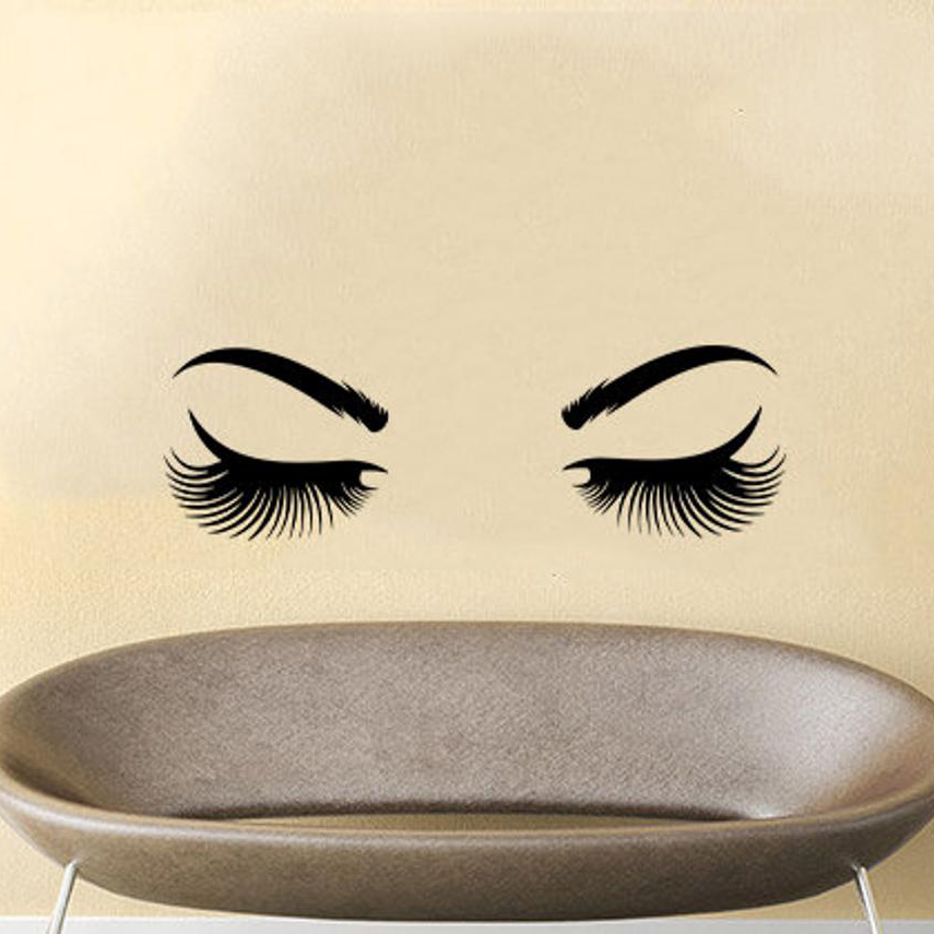 Gözler duvar Sticker vinil yap - Makeup Master Beauty Salon incelemesi ve fiyatı